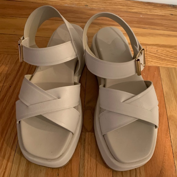 ASOS Off White Platform Sandals - Picture 3 of 3